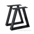 Cast Iron Square X-Frame Dining Table Basse Basse